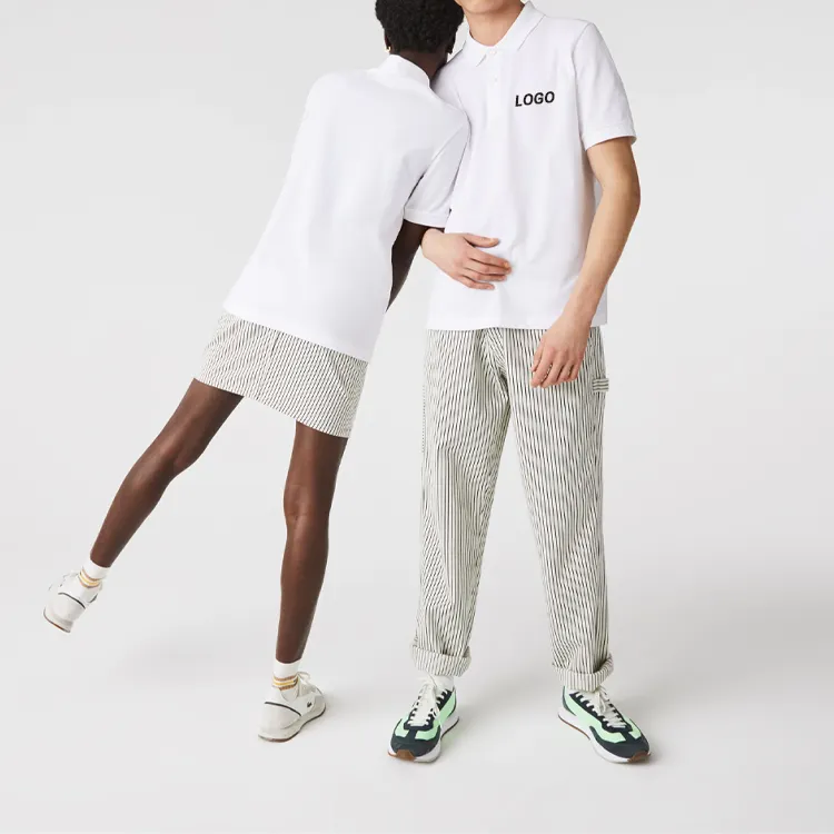 Ter streetwear tişört pamuk özel çift polo t shirt