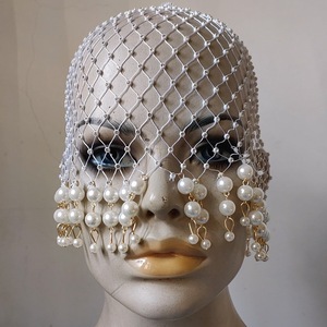 Serre-tête de <span class=keywords><strong>mariage</strong></span> style Charleston avec perles et pompons - Product Image 3