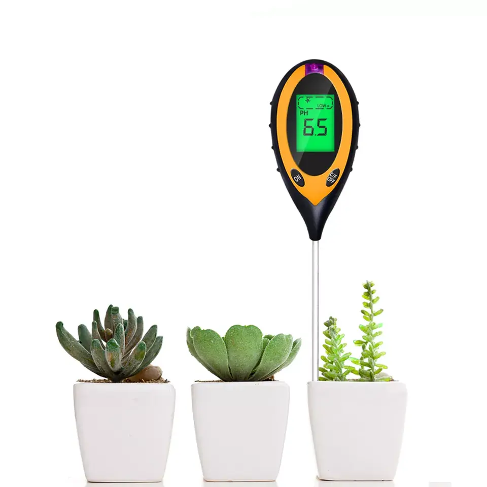 4 In 1 Bodemvochtmeter Voor Kamerplanten Bodem Test Kit Plant Water Tester Voor Bodem Ph Vochtiger Licht Temperatuur tuin Planten