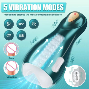 Masturbador para Hombre, Bomba de Pene con 5 Modos de Vibración y Succión para Estimulación del Pene, Juguetes para Adultos - Product Image 5
