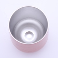 Tasse de café thermique de 12oz personnalisée pour l'extérieur tasse de voyage isolée gobelet en forme d'oeuf à double paroi en acier inoxydable avec couvercle coulissant