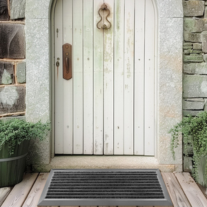 Tapis de porte d'entrée commercial <span class=keywords><strong>WD</strong></span> en plastique et acier, lavable, à motif animalier, anti-poussière - Product Image 1