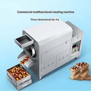 Machine de torréfaction industrielle infrarouge électrique automatique pour une torréfaction saine sans huile des amandes, des noix de cajou et des noix - Product Image 2