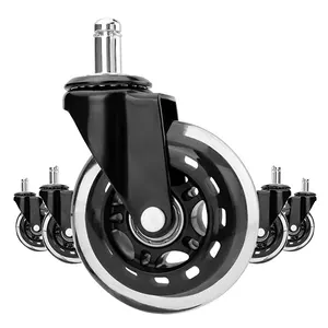 Office Chair Caster Wheels Replacement Best Black 3 Inch Desk Chair Wheels