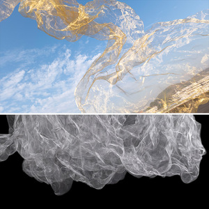 Tissu en tulle rigide métallisé doré froissé et pliable pour toile de fond de mariage, voile de mariée et décoration de fête - Product Image 1