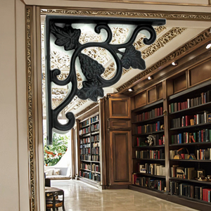 Chất lượng hàng đầu Heavy Duty kim loại đen sắt Khung nhà treo tường Chân đế cho nổi kệ - Product Image 4