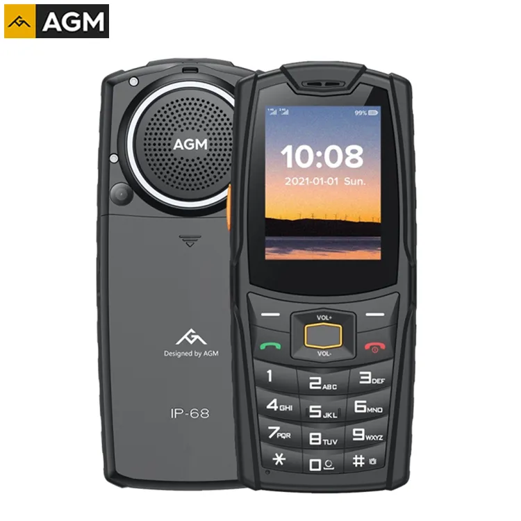 2021 저렴한 원래 AGM M6 4G 견고한 전화 IP68 방수 2500mAh 배터리 2.4 인치 Celulares 4G 휴대 전화