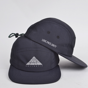 Kustom nilon lembut cepat kering topi Kemah bersepeda dicetak Logo 5 Panel hujan topi berlari topi - Product Image 2