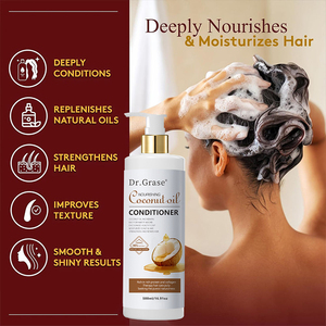 Private Label Organic Sulfate Free Professional Anti Dandruff Hair Loss <strong>Coconut</strong> Oil Hair <strong>Conditioner</strong> - Product Image 4