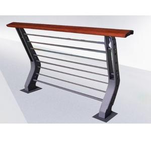 2025 Holzmaserung Edelstahl zaun entwirft Holzbrücke geländer im Freien - Product Image 2