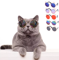 Lunettes de soleil pour animaux de compagnie, aux formes rondes et mignonnes, accessoire de soleil pour chats et chiens, créatif