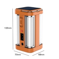 Vente chaude lumière de Camping solaire Portable Rechargeable 4 côtés lumineux LED lampe de poche suspendue pour la randonnée en plein air Camping