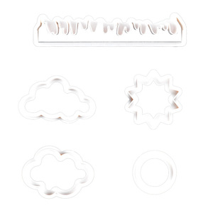 Molde <span class=keywords><strong>para</strong></span> Pastel con Diseño de Nubes y Césped, Simulación de Sol, <span class=keywords><strong>Elementos</strong></span> Naturales Creativos, Producto <span class=keywords><strong>para</strong></span> Hornear, Herramientas Abrasivas de Plástico <span class=keywords><strong>para</strong></span> Bricolaje, Venta Directa de Fábrica - Product Image 5