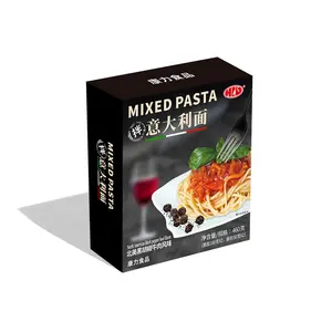 HLV Premium Quality Instant Pasta Cup Italy 460g Mixed Pasta with Black Pepper Beef Flavor Sauce Fresh Spaghetti Instant Pasta