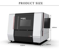 Machine de découpe laser à fibre DF1313, haute précision, découpeuse de tôles métalliques CNC, 20 mm, refroidie par eau, table coulissante