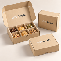 Boîtes à biscuits personnalisées, boîtes d'emballage pour boulangerie imprimées avec des séparateurs pour biscuits, pâtisseries, desserts et sucreries