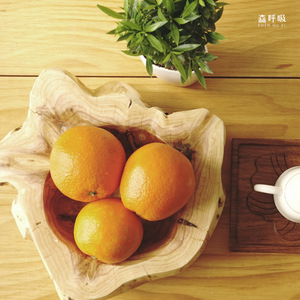 Fruit Bowl Tree Shape <b>Bamboo</b> Material Luxury Retro Style Living Room Decoration Food <b>Container</b> - Product Image 1