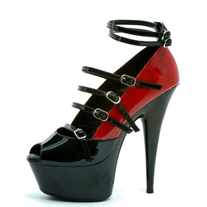 Nuovi quindii cm Neri intorno Alla Testa Besta bocca leaky alluce scavato fuori 6-pollici Tubo <span class=keywords><strong>Di</strong></span> ACCIAIO SEXY Danza Del tallon - Product Image 3