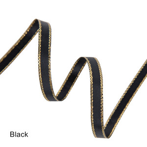 Cinta de decoración de boda, cinta de borde metálico dorado, envoltura de regalo, lazos para el <span class=keywords><strong>cabello</strong></span>, cinta de satén de Navidad DIY - Product Image 6