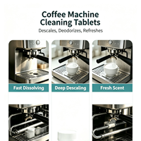 Tablettes effervescentes universelles pour l'entretien des machines à expresso, élimination en profondeur des résidus de café et de calcaire, nettoyage des machines à café