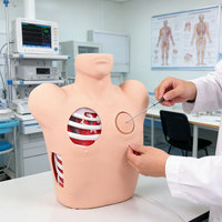 Modèle d'enseignement médical DARHMMY : Modèle de thoracocentèse et de drainage avec valise