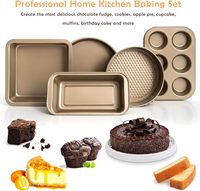 Set Peralatan Panggang Kue Anti Lengket dari Baja Karbon untuk Oven, Berkualitas Pabrik OEM