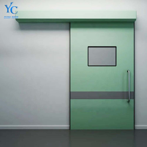 Portes coulissantes <span class=keywords><strong>en</strong></span> verre électriques automatiques à grande vitesse <span class=keywords><strong>en</strong></span> acier inoxydable pour atelier, finition contemporaine, prévention des incendies - Product Image 3