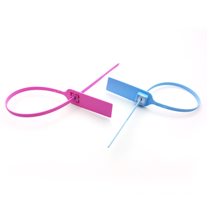 Kéo chặt chẽ con dấu nhựa kim loại chèn đuôi phẳng dùng một lần tùy chỉnh an ninh con dấu tag - Product Image 5