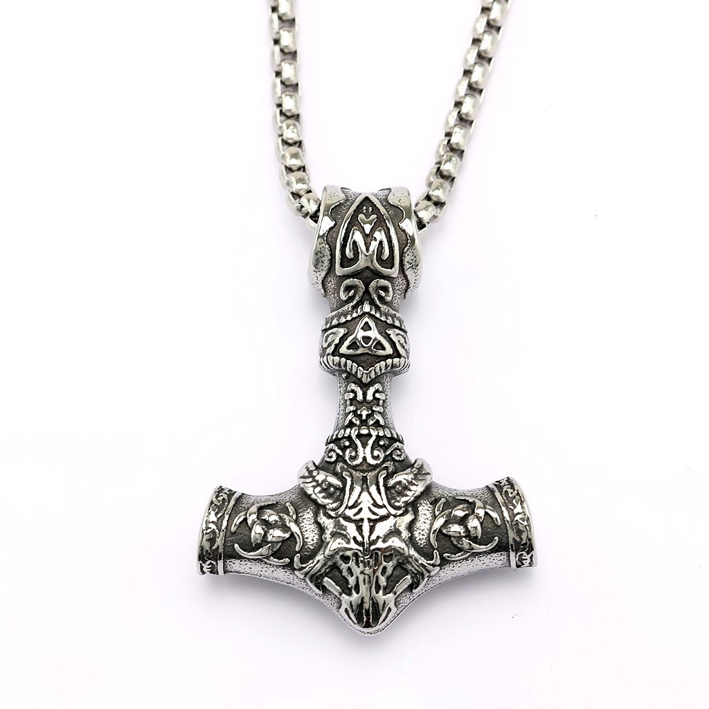 04703 สีเหล็ก - จี้เดี่ยว