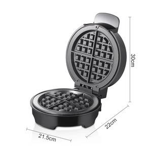 Nouvelle conception de mini gaufrier à gâteaux, surface de cuisson antiadhésive, gaufrier belge rond - Product Image 3