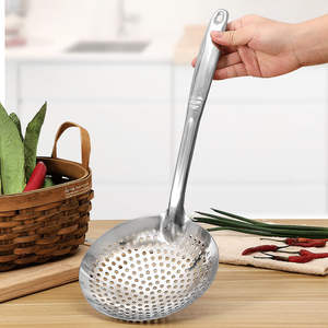 <span class=keywords><strong>Grande</strong></span> cuillère à fente en acier inoxydable pour écumoire <span class=keywords><strong>professionnelle</strong></span> - Product Image 1