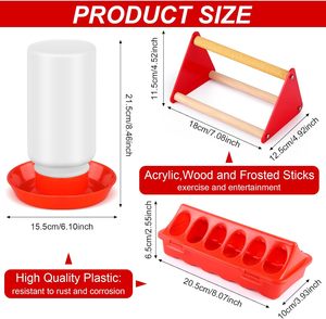 Nuevo Bebedero Automático para Aves de Corral de 1L, Marca Yuou, Equipo Agrícola, Gran Capacidad, Plástico Rojo, para Pollos, Patos y Pájaros - Product Image 2