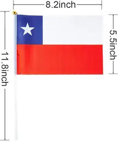 Heyuan personnalisé USA drapeau américain manche de poteau bannière Style mini drapeaux promotionnels britanniques bannières avec mât de drapeau