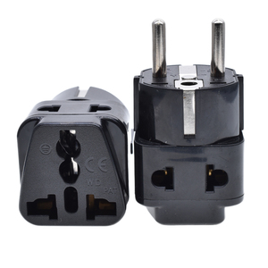 Schuko Đức Châu Âu thông minh cắm EU điện du lịch cắm ổ cắm chuyển đổi 16A hai trong một điện cắm ổ cắm WDI-9 - Product Image 2
