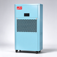 Déshumidificateur industriel 220-230V avec affichage numérique, drainage direct, roulettes pivotantes, pour entrepôt, sous-sol, usine