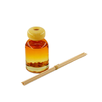Bouteilles en verre transparentes vides pour diffuseur de roseaux avec bouchons en plastique, bâtonnets de roseaux et boîtes cadeaux, couleur personnalisée