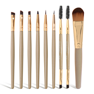 MAANGE Juego de 9 Brochas de Maquillaje Profesionales para Base, Corrector, Rímel, <span class=keywords><strong>Cejas</strong></span>, Viaje, Marca Privada - Product Image 1