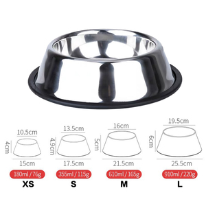 Mangkuk Anjing Anti-Selip untuk Perjalanan, Grosir Produsen, Bahan Stainless Steel - Product Image 3