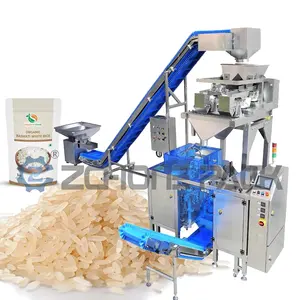 Автоматическое оборудование для взвешивания риса из нержавеющей стали с 2 головками, многофункциональная упаковочная машина дой-Пак, разливочная машина