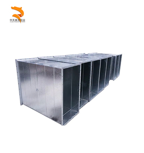 תעלת אוורור מודרנית מלבנית מגולוונת למערכת HVAC להסרת אבק ופליטת עשן עם פתרון כולל - Product Image 1