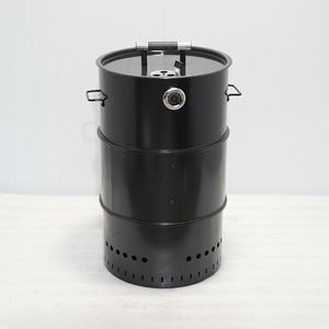 Ke Yong Multi-functional Smoking Oven 18inch Round Outdoor BBQ Grill Commercial Smoke Barrel Folding Portable With Rack - Product Image 2