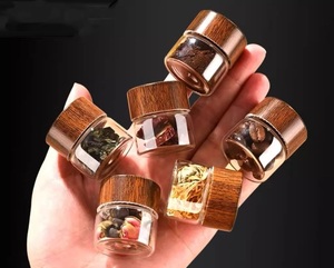 Chất Lượng Cao Trong Suốt Thủy Tinh Borosilicate Jar Với Acacia Óc Chó Gỗ Tre Nắp Cho Đường Đồ Ăn Nhẹ Bao Bì - Product Image 5