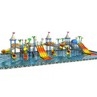 Toboganes con diseño personalizado para niños, equipo de Parque Acuático de fibra de vidrio para piscina, verano 2022