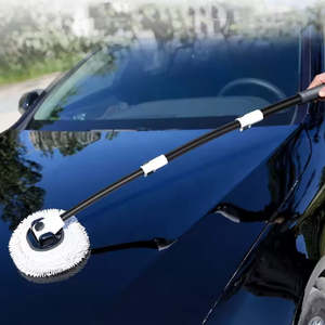 15&deg; Curved Car Wash <strong>Brush</strong> with Long Handle Microfiber Cleaning Mop <strong>Carwash</strong> Duster Not Hurt Paint Scratch Free - Product Image 4