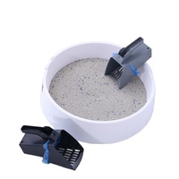 Poignée de pelle à litière pour chat de grande capacité avec sac à ordures pelle de nettoyage pour chats Portable 2 en 1 support de caca pour animaux de compagnie