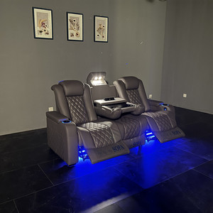 Sofás Reclinables Eléctricos Multifunción para Cine en Casa con Luz Led y Mesa Grande de Almacenamiento - Product Image 3