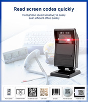 Lector de Códigos QR Vertical de Alto Rendimiento Syble XB-8206G, Verificador de Precios Android 2D, Escáner de Códigos de Barras de Escritorio