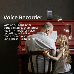 YF39 3-in-1 휴대용 라디오 AM FM MP3 플레이어 보이스 레코더 - 다기능 탁월한 수신율 및 충전식 배터리 - Product Image 6