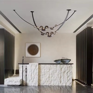 Lampada a Sospensione in Pelle LED dal Design <span class=keywords><strong>Moderno</strong></span>, Lampadario Scandinavo Semplice per <span class=keywords><strong>Soggiorno</strong></span>, Scale e Villa - Product Image 5