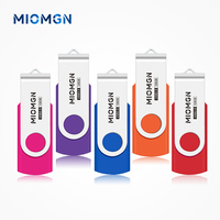 Flash Drive USB 2.0 USB 3.0 Putar Matte Custom Grosir 8G 16G 32G 64G 128GB - Pen Drive Anti-Selip untuk Penyimpanan Data yang Andal